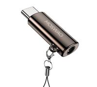 MOSWAG Adaptateur de Prise de Casque USB-C vers 3,5mm avec DAC, Convertisseur Audio Hi-FI et Micro en Alliage de Zinc Haute Résolution, Compatible avec Galaxy, Pixel, Xiaomi, iPhone et iPad