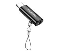 MOSWAG Adaptateur de Prise de Casque USB-C vers 3,5mm avec DAC, Convertisseur Audio Hi-FI et Micro en Alliage de Zinc Haute Résolution, Compatible avec Galaxy, Pixel, Xiaomi, iPhone et iPad