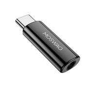 MOSWAG Adaptateur de Prise de Casque USB-C vers 3,5mm avec DAC, Convertisseur Audio Hi-FI et Micro en Alliage de Zinc Haute Résolution, Compatible avec Galaxy, Pixel, Xiaomi, iPhone et iPad