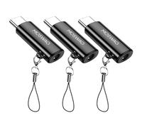 MOSWAG Adaptateur de Prise de Casque USB-C vers 3,5mm avec DAC, Convertisseur Audio Hi-FI et Micro en Alliage de Zinc Haute Résolution, Compatible avec Galaxy, Pixel, Xiaomi, iPhone et iPad