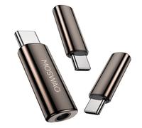 MOSWAG Adaptateur de Prise de Casque USB-C vers 3,5mm avec DAC, Convertisseur Audio Hi-FI et Micro en Alliage de Zinc Haute Résolution, Compatible avec Galaxy, Pixel, Xiaomi, iPhone et iPad