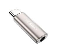 MOSWAG Adaptateur de Prise de Casque USB-C vers 3,5mm avec DAC, Convertisseur Audio Hi-FI et Micro en Alliage de Zinc Haute Résolution, Compatible avec Galaxy, Pixel, Xiaomi, iPhone et iPad