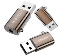 MOSWAG Adaptateur USB Audio vers Jack 3,5mm, TRRS 4 Pôles Connecteur, Prise Jack USB Casque et Microphone, Carte Son Externe Compatible avec Windows PC, Mac, Surface, PS4, PS5, Ordinateur Portable