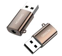 MOSWAG Adaptateur USB Audio vers Jack 3,5mm, TRRS 4 Pôles Connecteur, Prise Jack USB Casque et Microphone, Carte Son Externe Compatible avec Windows PC, Mac, Surface, PS4, PS5, Ordinateur Portable