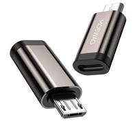 MOSWAG Adaptateur USB C vers Micro (Pack de 2) pour Samsung Galaxy S7 Edge, S6, Nexus 5, Nexus 6