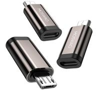 MOSWAG Adaptateur USB C vers Micro (Pack de 3) pour Samsung Galaxy S7 Edge, S6, Nexus 5, Nexus 6