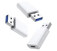 MOSWAG Adaptateur USB C vers USB, Adaptateur USB C vers USB Mâle 3.0,Type C vers USB Double 5Gbps Charge Rapide pour PC, Ordinateur Portable, Apple Watch, iPhone Pro Max