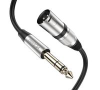 MOSWAG Câble Jack 6.35 vers XLR, Câble Micro XLR Mâle vers Jack 6,35 pour Guitare, Amplificateur, Microphone, Table de Mixage