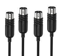MOSWAG Câble Midi 5 Broches Pour Piano électronique, Clavier MIDI, Synthétiseur, Interface Audio (2 Pièces - 2 M)