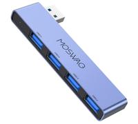 MOSWAG Hub USB 3.0 à 4 Ports, Adaptateur multiport, Station d’Accueil USB | répartiteur USB 5 Gbit/s compatible pour MacBook,iMac,Surface,Dell, ThinkPad,clé USB,disque dur externe,ordinateur de bureau