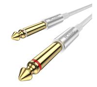MOSWAG Professional 2M stéréo câble de guitare audio, câble de guitare électrique, câble d'instrument en nylon tressé pour guitare électrique, basse, amplificateur, clavier, instrument de rock