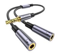 MOSWAG Splitter Audio Jack Double 3.5mm Mâle vers 2 Femelle Câble Stéréo