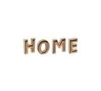 Mot à poser de 4 lettres en bois coloris beige - longueur 83 x Profondeur 5 x Hauteur 26 cm--