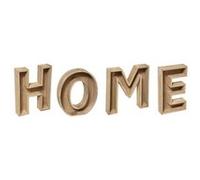 Mot à poser de 4 lettres en bois coloris beige - longueur 83 x Profondeur 5 x Hauteur 26 cm--