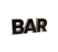 Mot à poser décoratif en bois - Bar