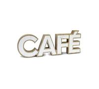 Mot à poser décoratif en bois - Café