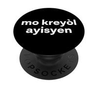 « Mot créole haïtien ». Langue haïtienne Amusante PopSockets PopGrip Adhésif