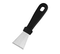 Mot de Dégivrage en Garde, Spatule de Nettoyage Cuisine Polyvalente Qui Est Facile à Utiliser en Acier Inoxydable Nettoyage Efficace pour la Maison (Taille moyenne noire (pelle droite) 23g / 0,8 oz)