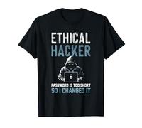 Mot de Passe éthique Hacker trop Court Donc Je l'ai changé Sarcastique T-Shirt