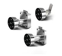 Mot de passe intelligent tiroir armoire serrure porte en bois dans le sens inverse des aiguilles d'une montre clavier électronique bureau numérique fichier boîte(138-22MM)