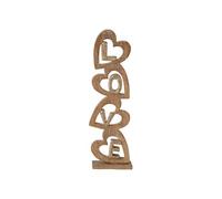 Mot Déco à Poser Cours "Love" 51.5cm Naturel & Doré
