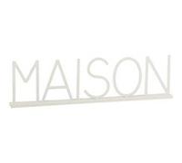 Mot Déco à Poser "Maison" 81cm Blanc Blanc G