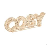 Mot déco ""Cosy"" rotin H20cm - Atmosphera createur d'interieur
