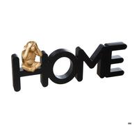 Mot déco ""Kama"" singe bois noir 37,3x16cm - Atmosphera createur d'interieur