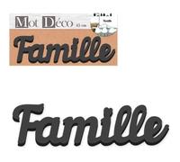 Mot Décoratif 45 cm Noir Famille