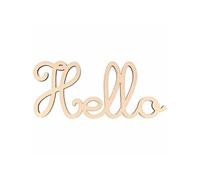 Mot en bois 25 x 11 cm - Hello