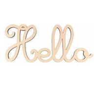 Mot en bois 25 x 11 cm - Hello Beige G