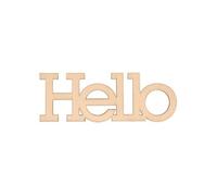 Mot en bois 'Hello'