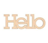Mot en bois 'Hello' - Artemio Beige G