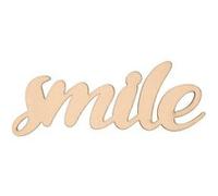 Mot en bois 'Smile' Beige G