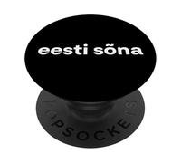 « Mot estonien ». Langue estonienne Amusante PopSockets PopGrip Adhésif