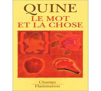 Mot et la chose (Le)