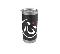 Mot kanji en japonais « Cœur » Gobelet isotherme en acier inoxydable double paroi
