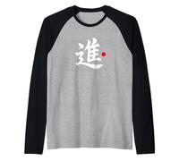 Mot Kanji en japonais « Progress » Manche Raglan