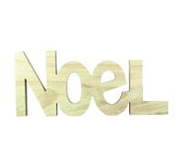 Mot Noël En Bois 15x34,5x2cm