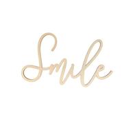Mot Smile" En Bois 'artemio' 30 X 16.5 X 0.5 Cm
