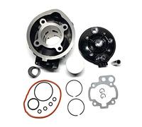 Mota Kit Noir 75cc fonte MINARELLI AM6 Cylindre Culasse top racing pour 50 à boite 1 mono segment 49MM
