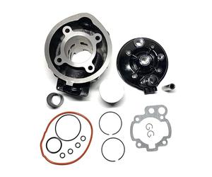 Mota Kit Noir 75cc fonte MINARELLI AM6 Cylindre Culasse top racing pour 50 à boite 1 mono segment 49MM