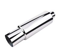 Mota Silencieux Sport Voiture Chromé Tuning 61mm Echappement Accessoire Equipement Inox