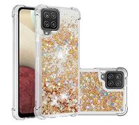 MOTALER Coque Silicone Paillettes Compatible avec Samsung A12, Bling Sables Mouvant Transparente Brillante Liquide Glitter Souple Silicone Étui de Protection Housse Compatible avec Samsung Galaxy A12