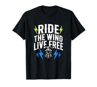 Motard Motarde Liberté Route Aventure Moto Passion Biker T-Shirt