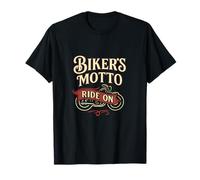 Motard Motto Ride On Vintage Moto Graphic T-Shirt
