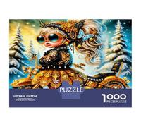 Motarde 1000 Pièces Pack Puzzle Glamour Rebelle Puzzle Classique Carton Premium - Anti-Stress Déco Murale, Cadeau Femmes Hommes Seniors Passionnés 70x50cm/1000pcs