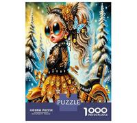 Motarde 1000 Pièces Puzzle Glamour Rebelle Coffret Puzzle Carton Premium - Anti-Stress Et Déco Murale, Cadeau Femmes Hommes, Stimule Le Cerveau 38x26cm/1000pcs
