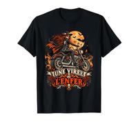 Motarde Sorcière Halloween Une Virée ou l'enfer Biker T-Shirt