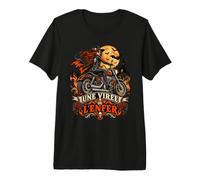 Motarde Sorcière Halloween Une Virée ou l'enfer Biker T-Shirt Haut de Gamme